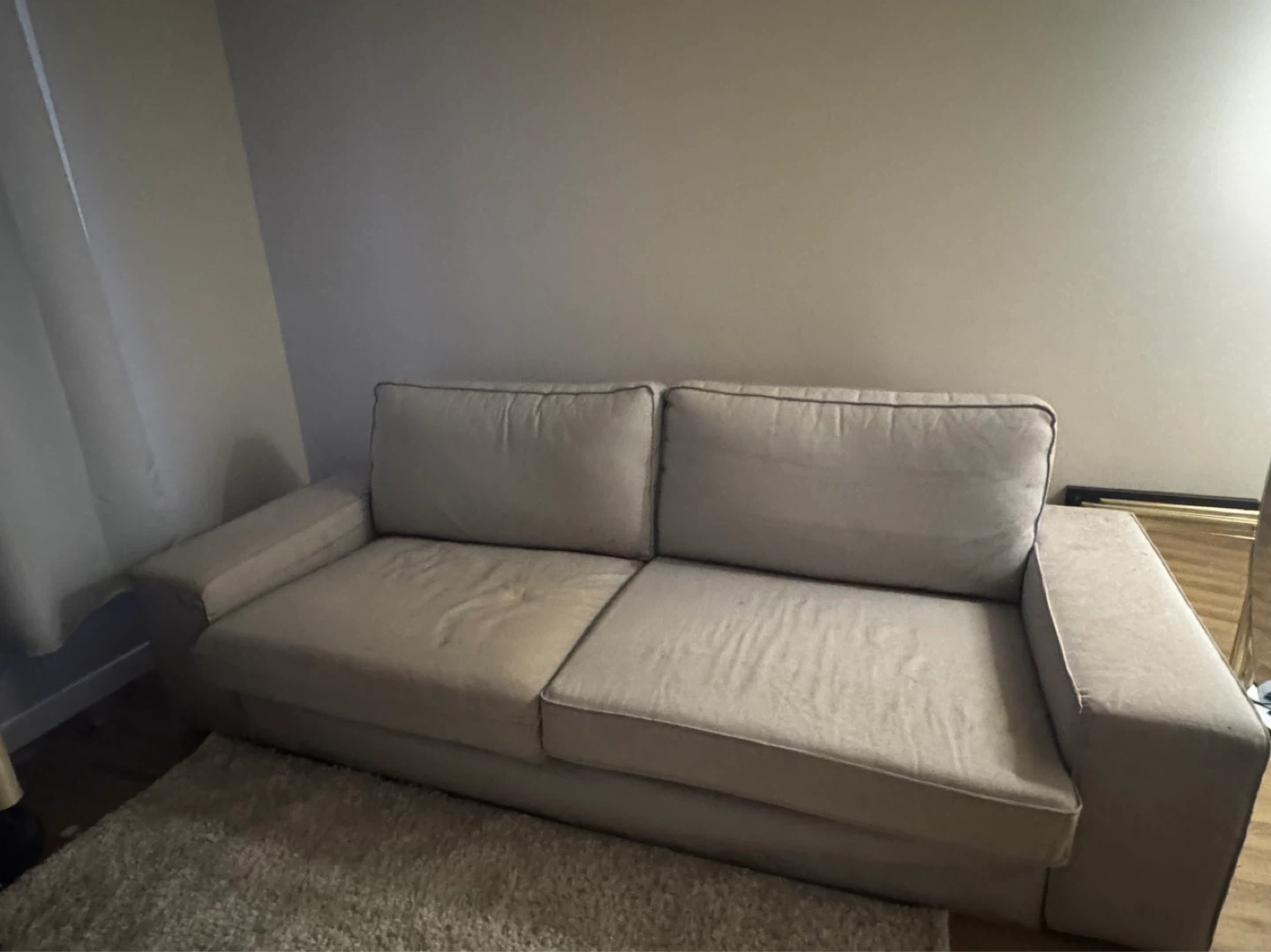 IKEA KIVIK 3-Seater Sofa in Tibbleby Beige/Gray