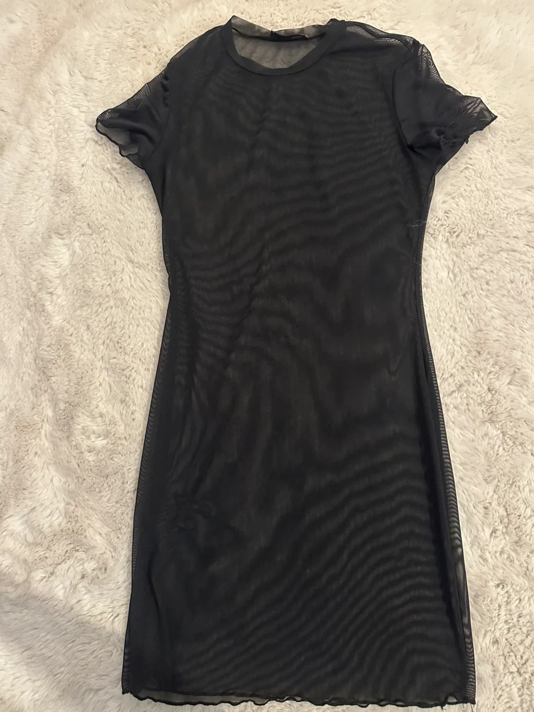 Black Mesh Mini Dress - photo 2