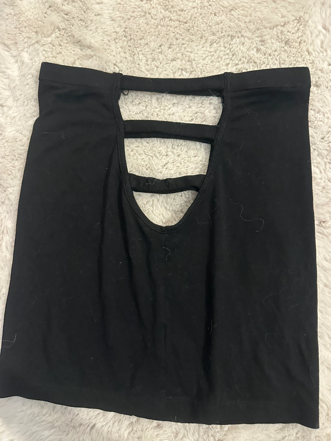 Black Mini Skirt Slit Sides - photo 2