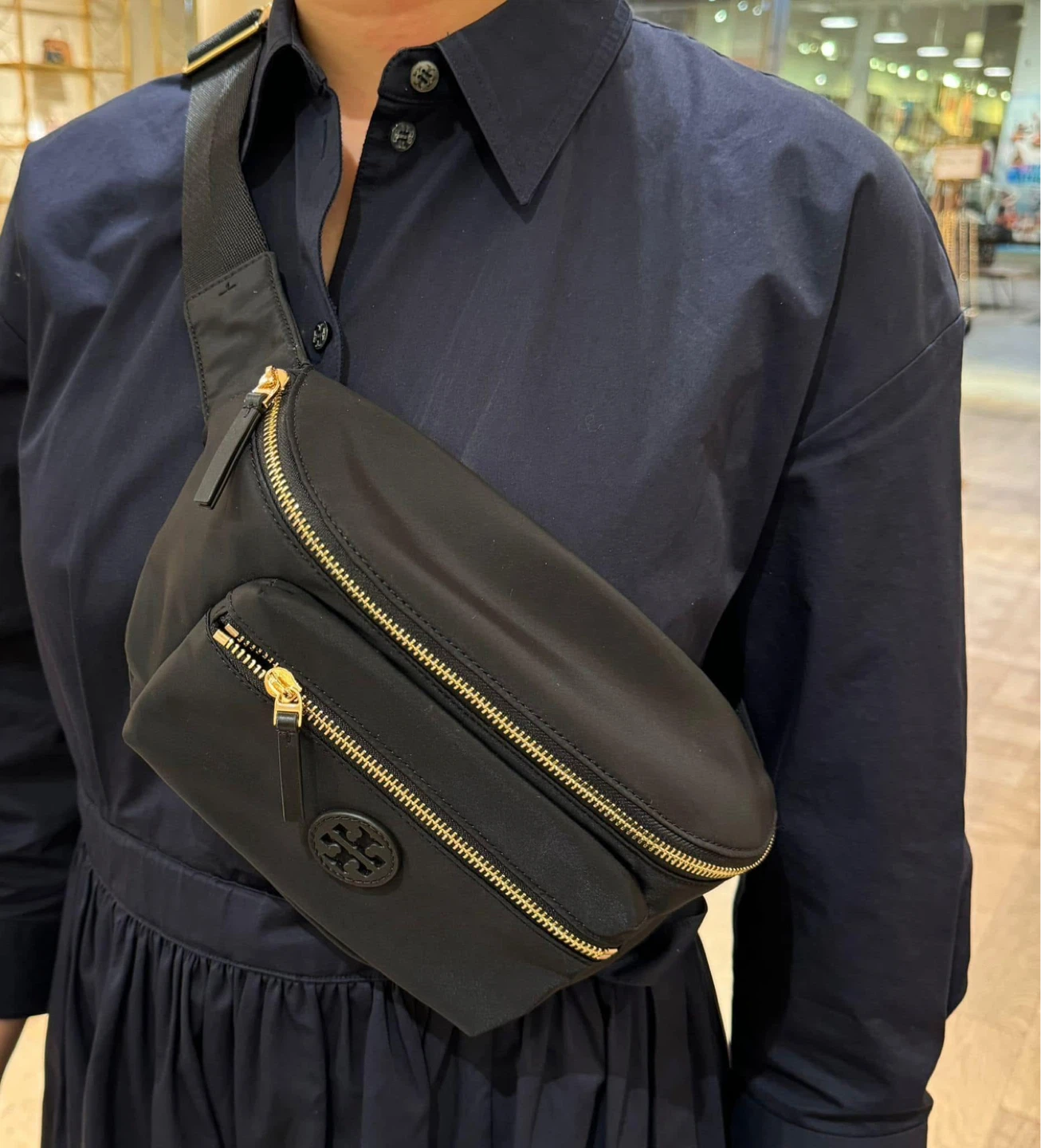 Tory Burch Black Nylon Belt Bag - photo 2