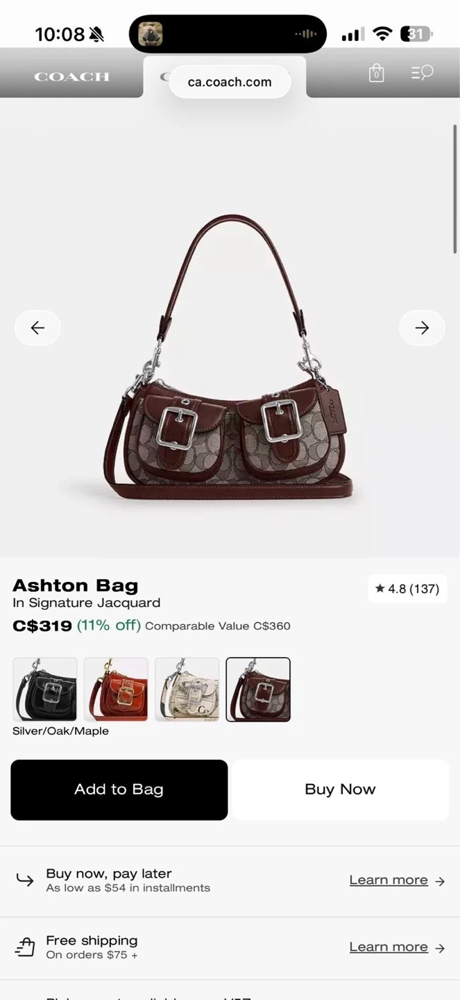 Coach Ashton bag and matching wallet - photo 4