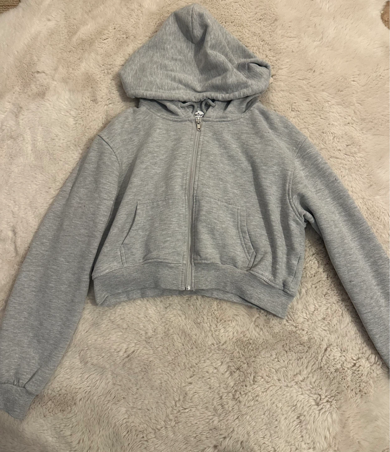 Grey Zip-Up Hoodie