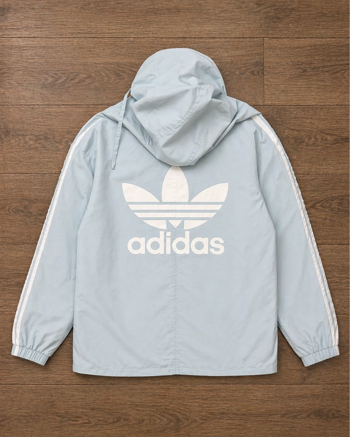 Adidas Light Blue Hooded Jacket - photo 2