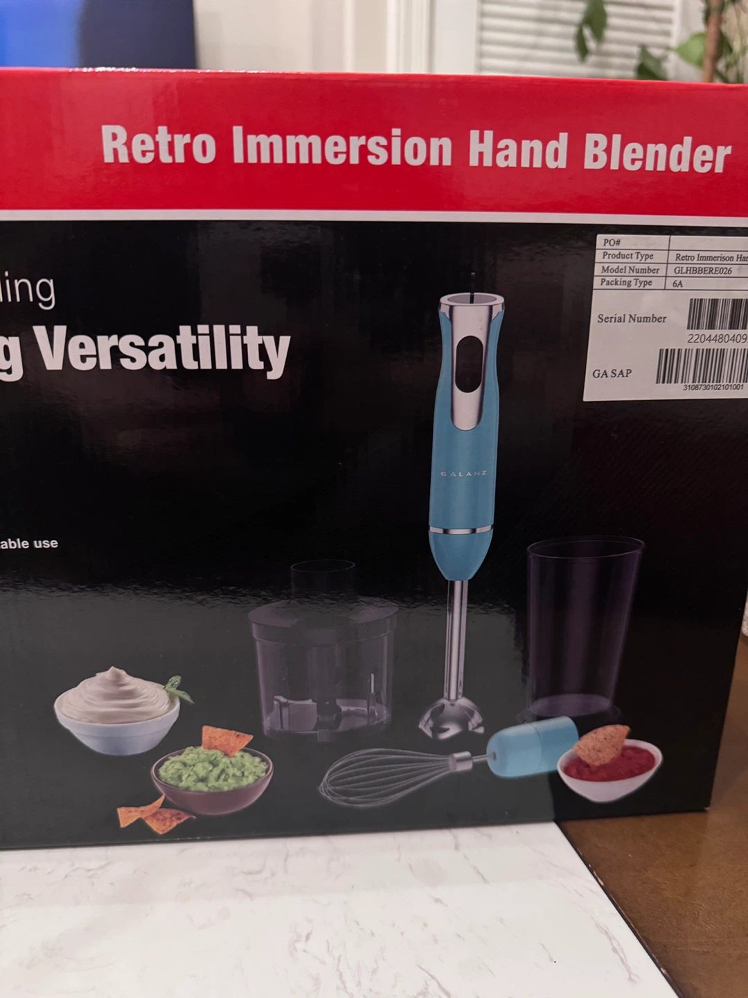Galanz Retro Immersion Hand Blender - Cobalt Blue - photo 3