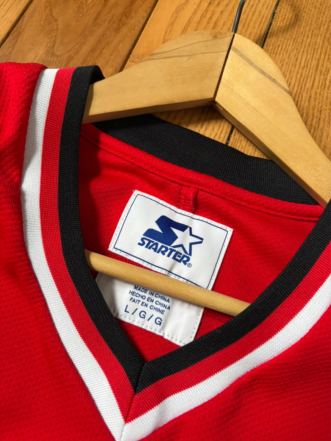 Chicago Bulls starter hockey jersey Michael Jordan bred - photo 4