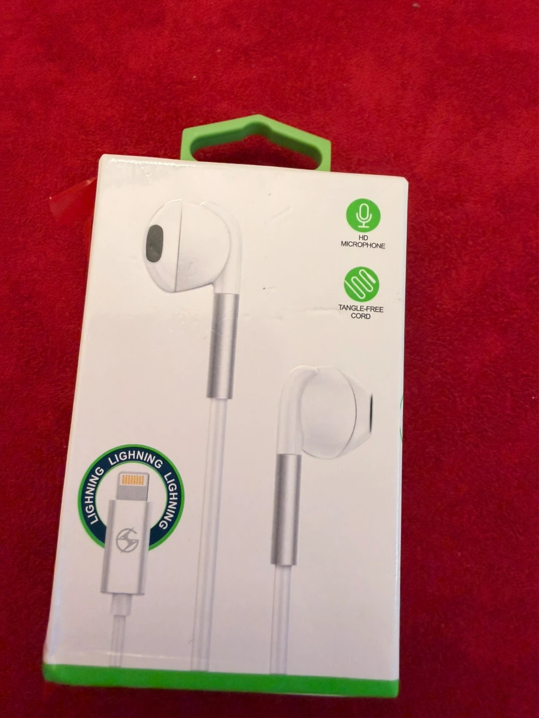 White Stereo Earphones with Lightning Connector - photo 2