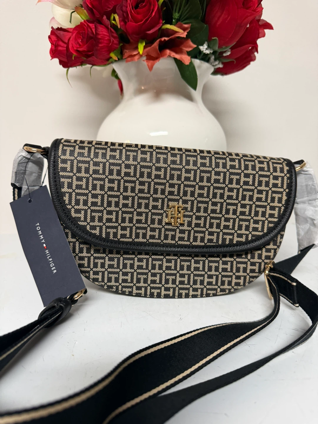 Tommy Hilfiger Monogram Shoulder Bag