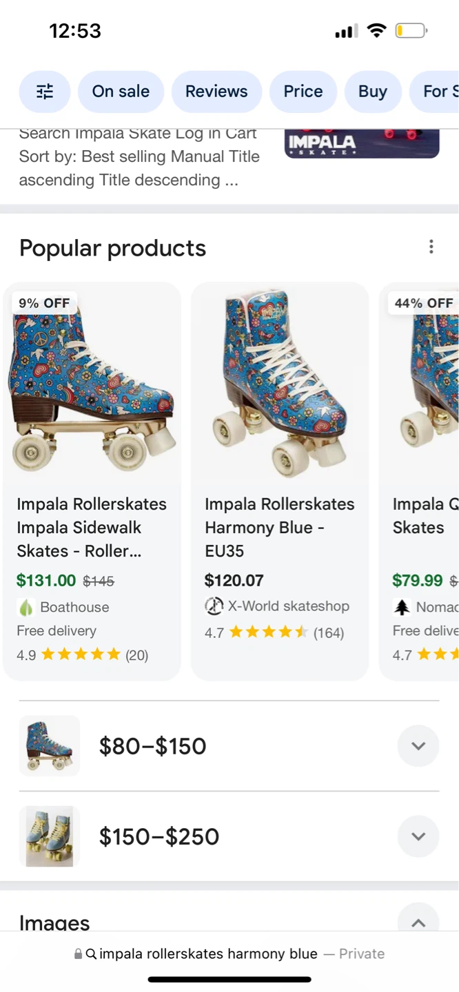 Impala Roller Skates Harmony Blue Size 7 - photo 4
