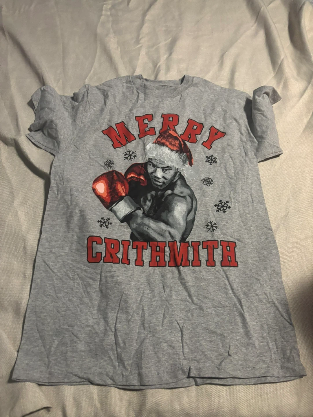 Mike Tyson "Merry Crithmith" Graphic T-Shirt