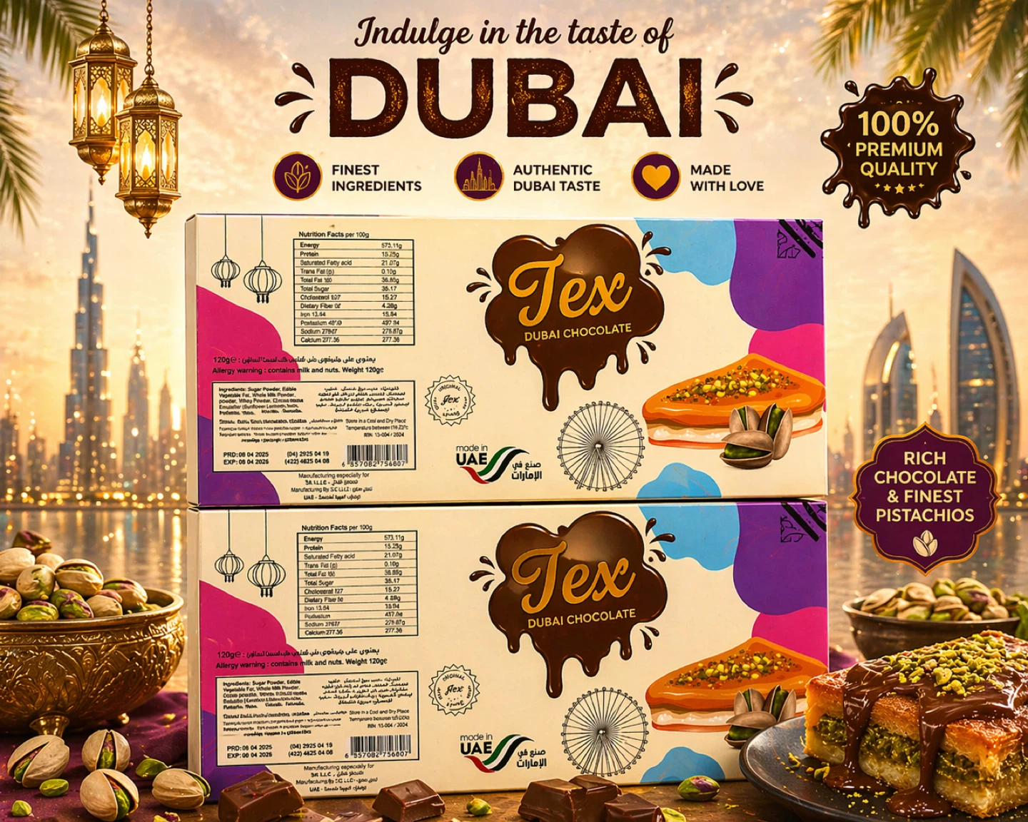 Tex Dubai Chocolate Kunafa & Pistachios - photo 3
