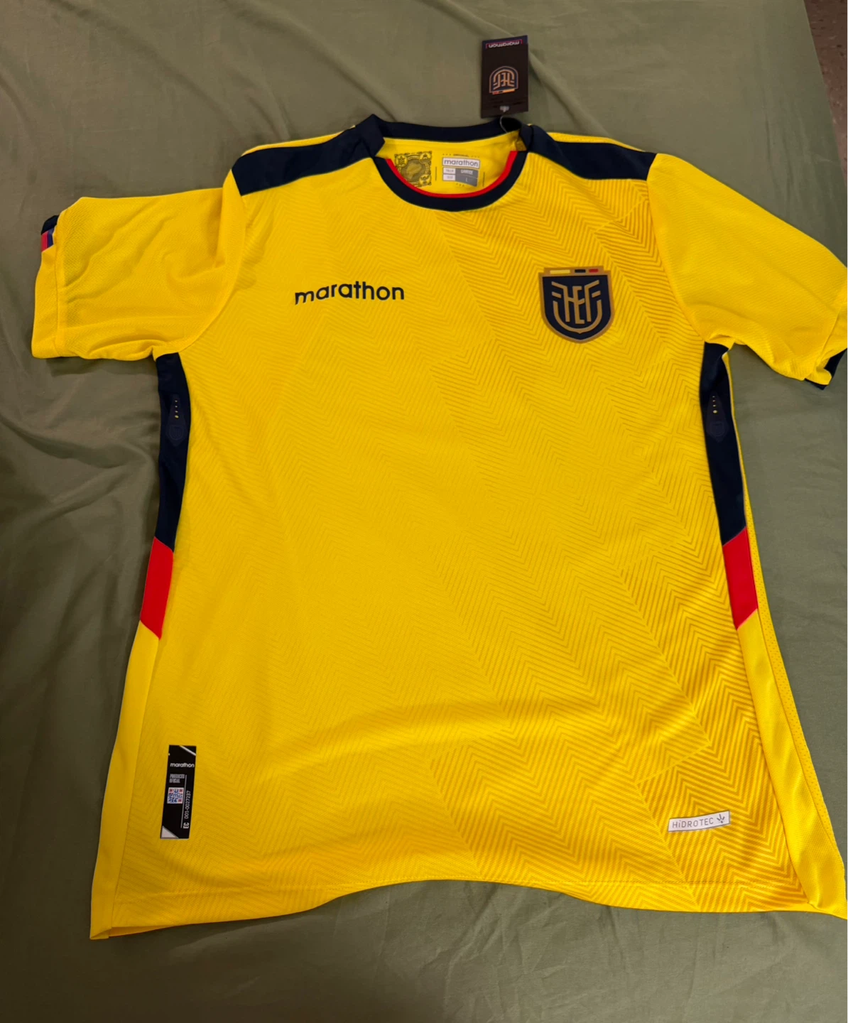 Marathon Ecuador National Team Soccer Jersey - Size L