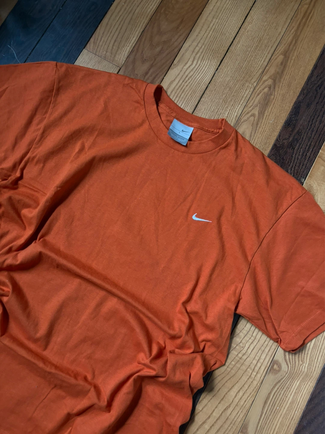 Vintage Nike y2k mini swoosh tee L orange - photo 4
