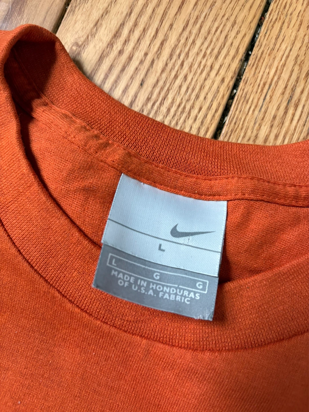 Vintage Nike y2k mini swoosh tee L orange - photo 3