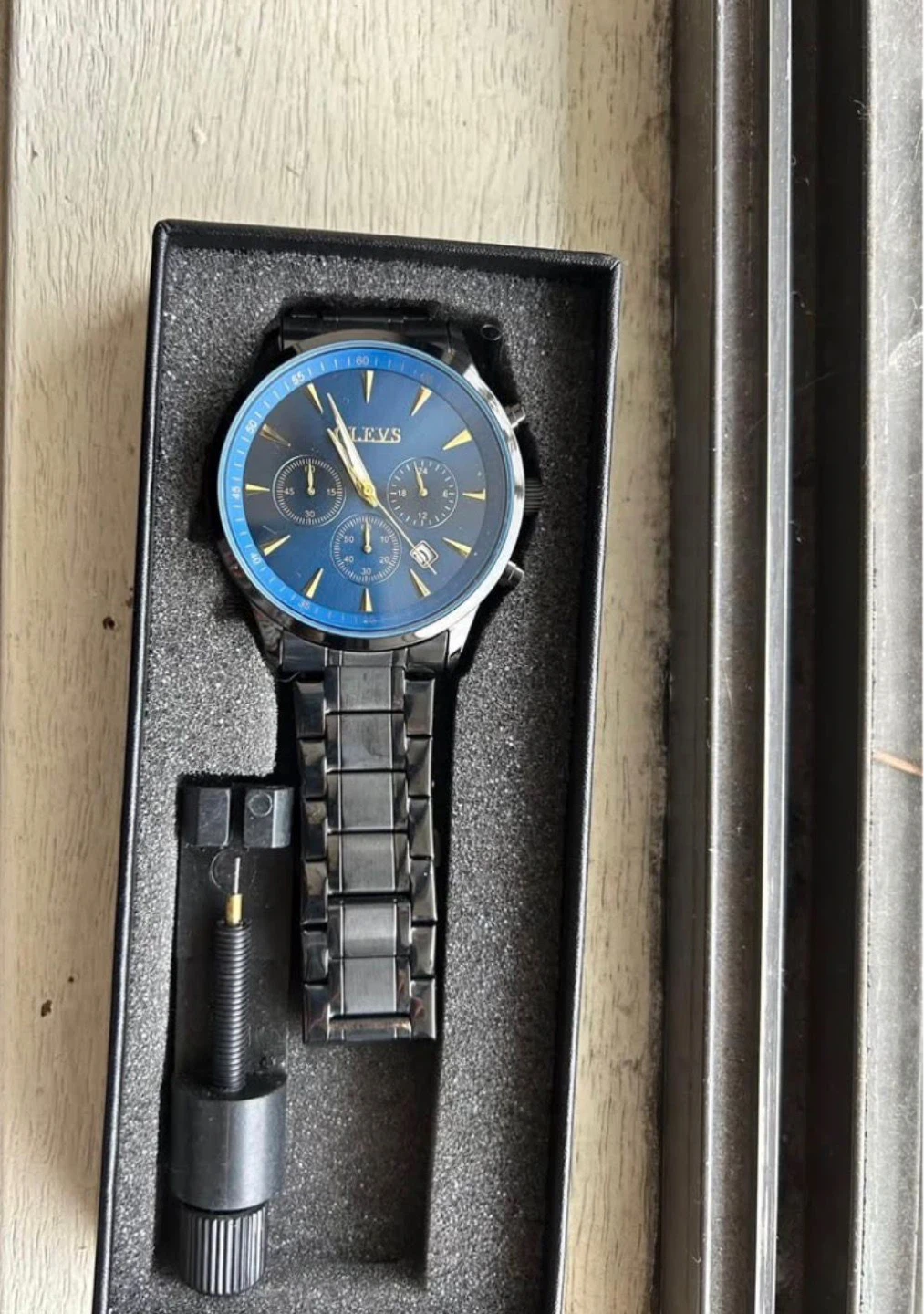 OLEVS Chronograph Watch - Blue Dial - photo 2