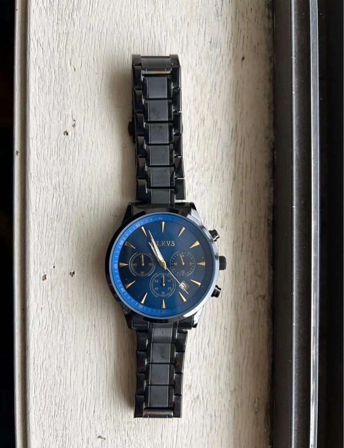 OLEVS Chronograph Watch - Blue Dial