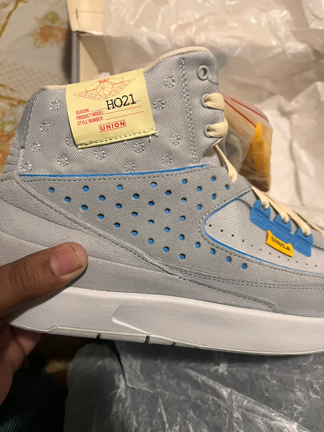 Nike Air Jordan 2 Retro SP Union Grey - photo 2