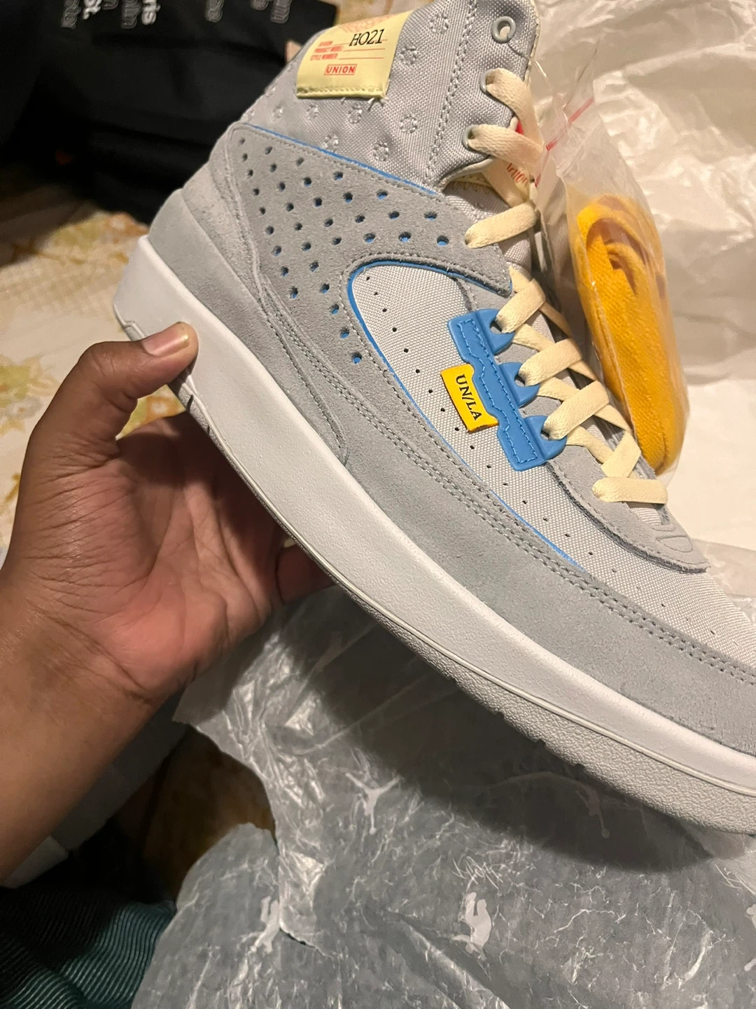 Nike Air Jordan 2 Retro SP Union Grey - photo 5