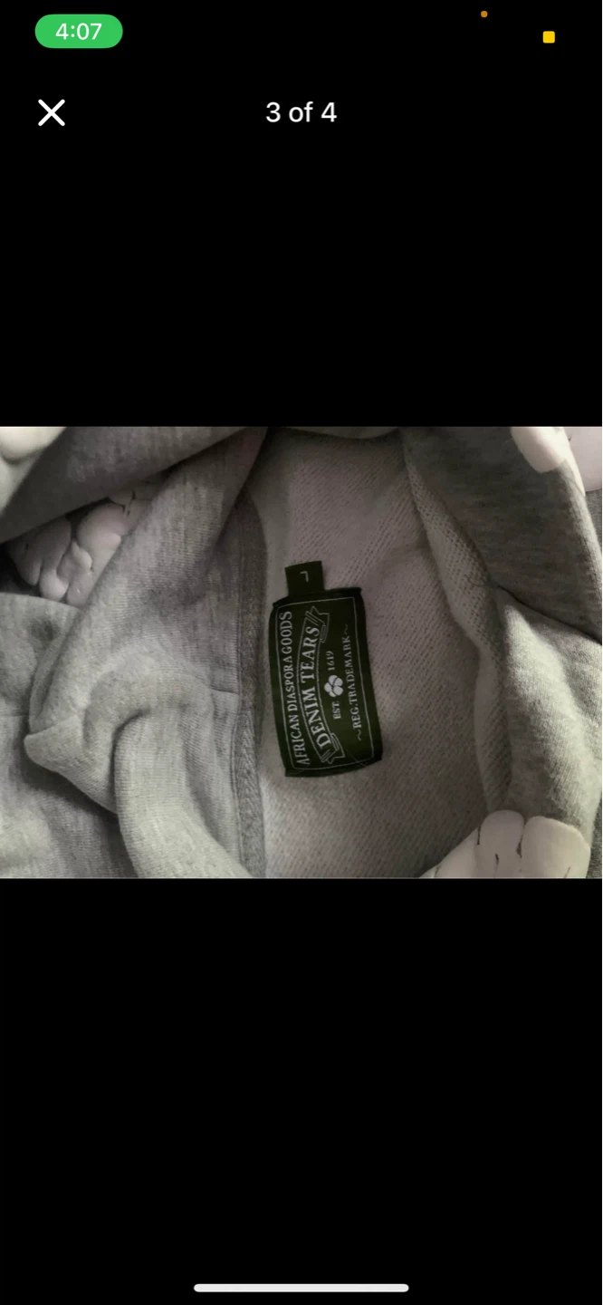 Grey DENIM TEARS Cloud Hoodie - photo 3