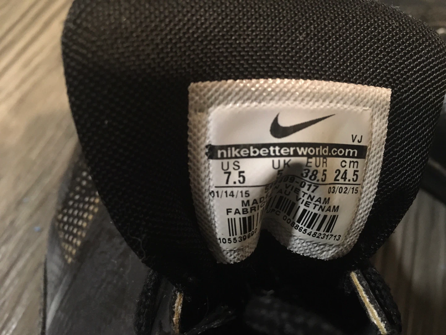 Nike Women's Thea Running Shoes Black White Size 7.5 - photo 4
