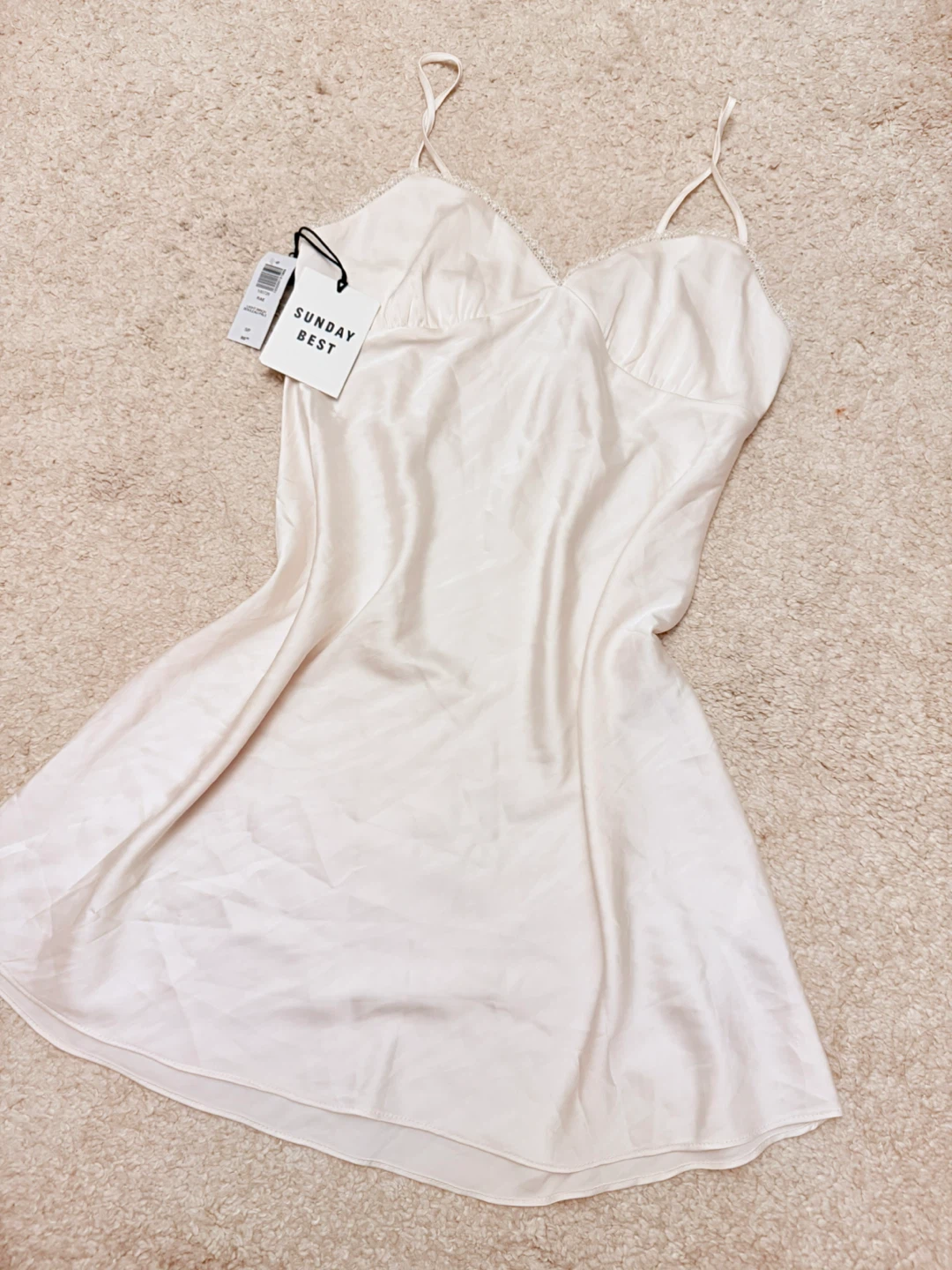 Sunday Best Slip Dress - Cream