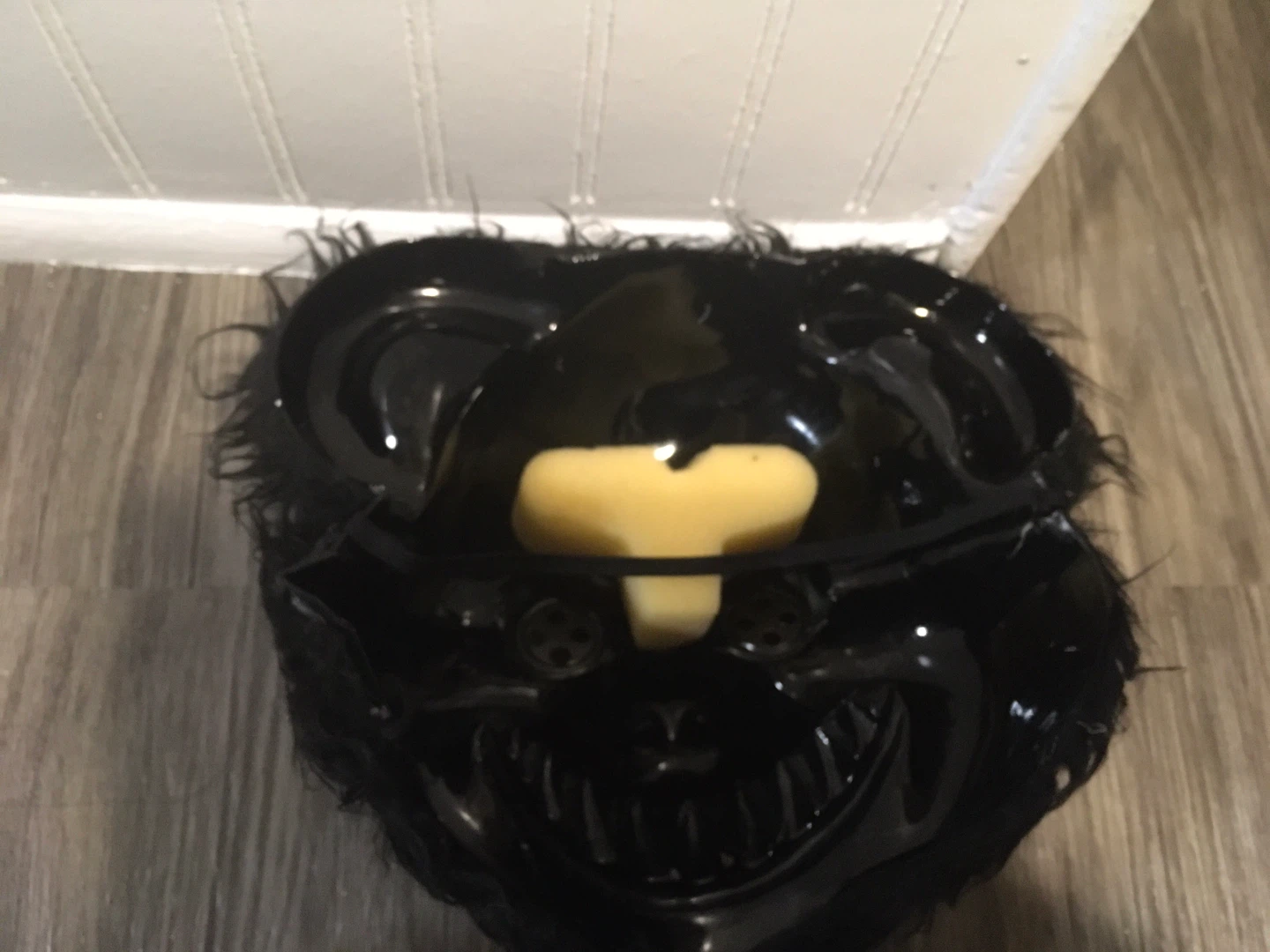 Scary Black Furry Bear Mask - photo 2