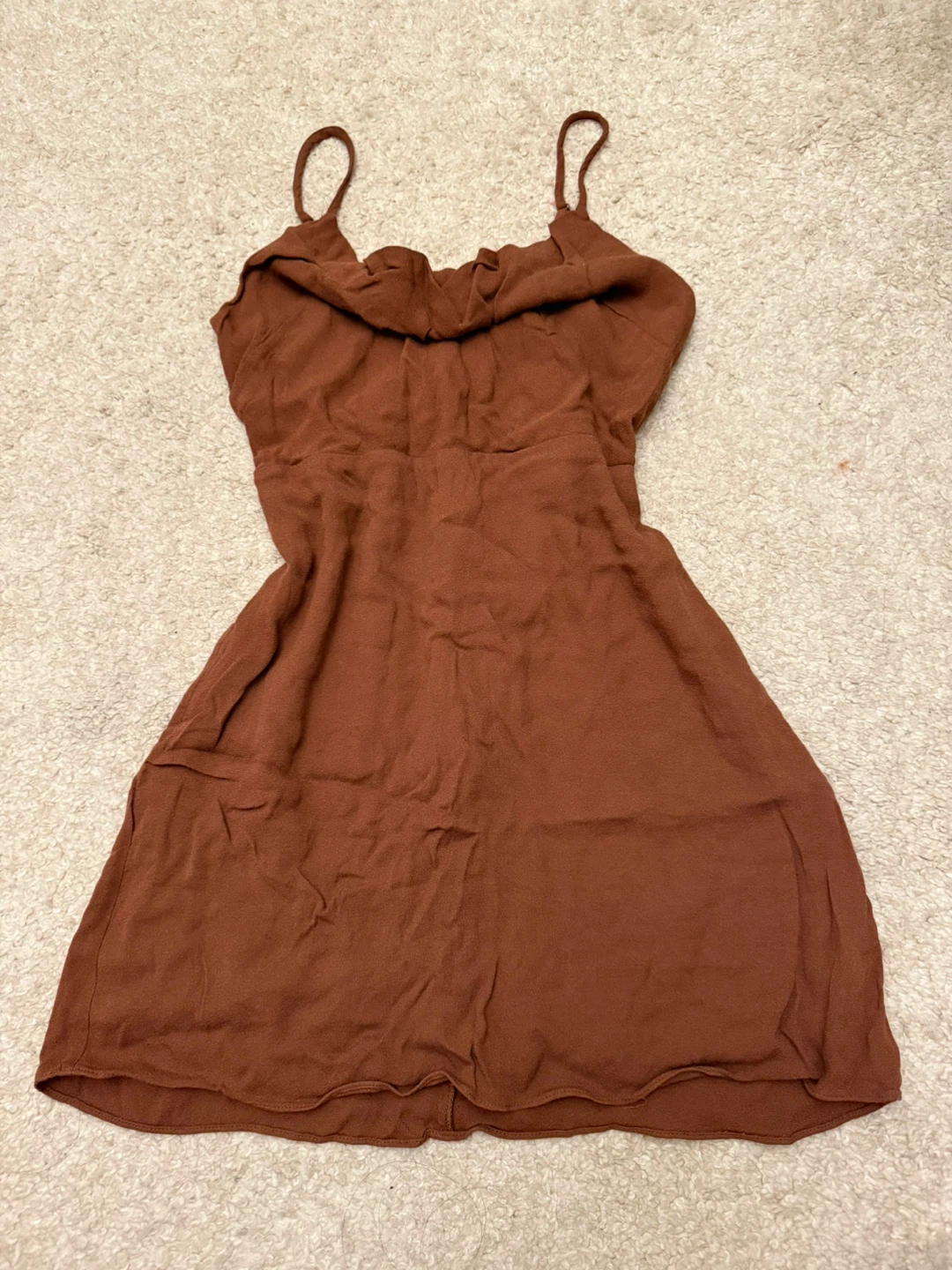 Sun-deh Women's Smocked Ruched Camisole Dress Size S - Brown - photo 2
