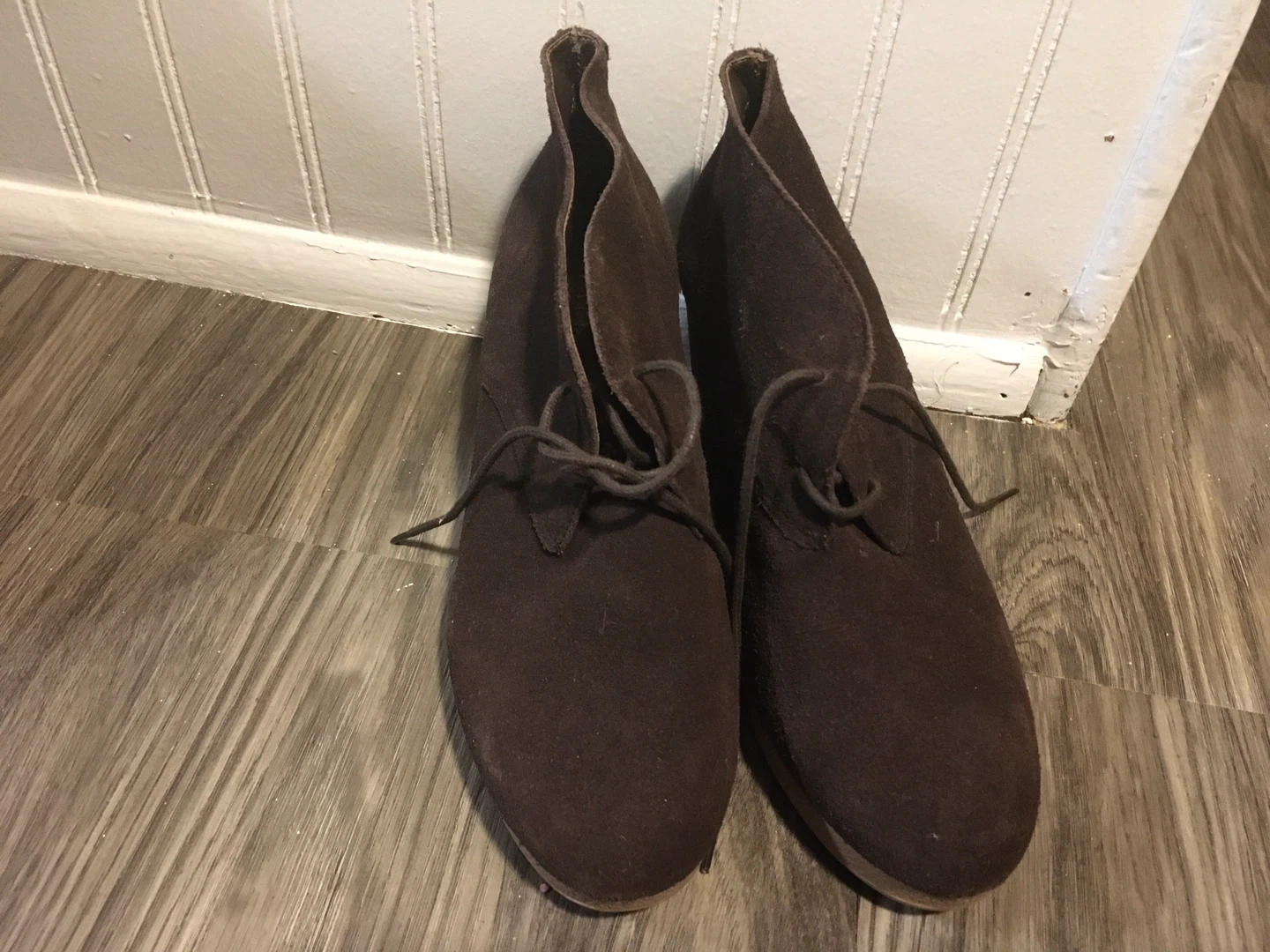 Talbots Women's Brown Suede Wedge Ankle Boots Size 7.5M - photo 2