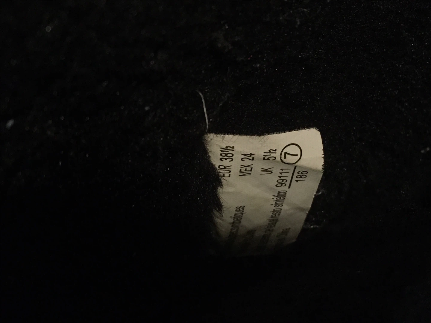 Black Faux Suede Winter Boots - Size 7 - photo 3