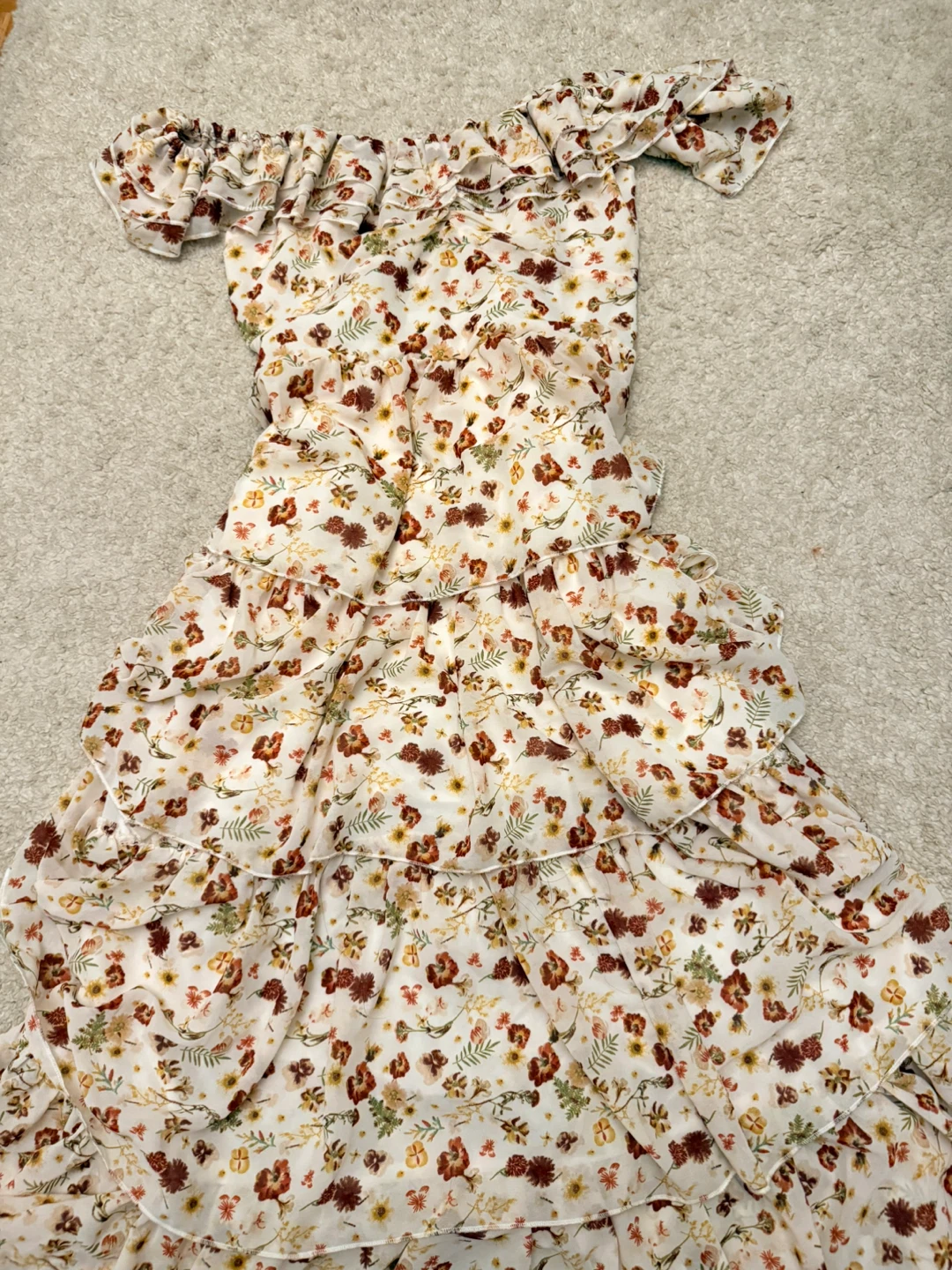 Floral Ruffle Off-the-Shoulder Dress - photo 2
