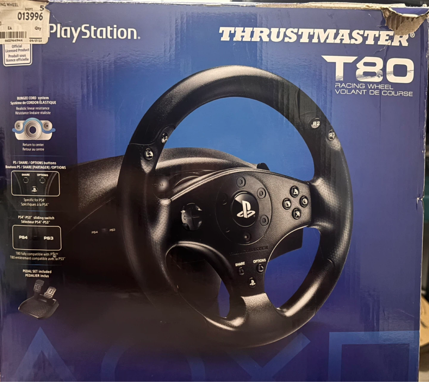 Thrustmaster T80 Racing Wheel for PlayStation. 🌱