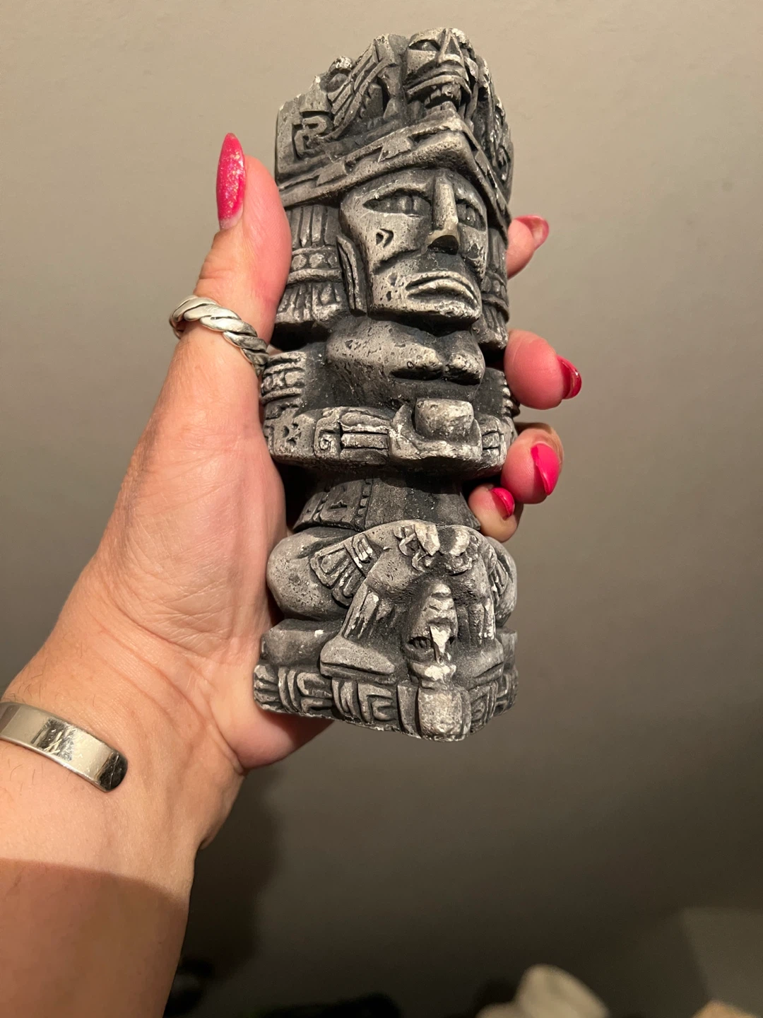 Aztec Mayan Style Stone Figurine