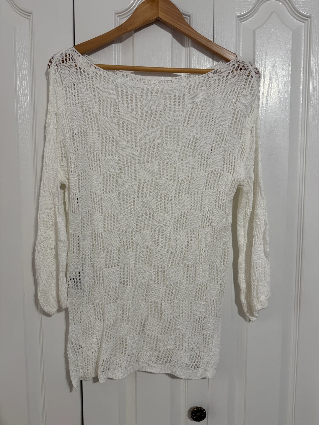 White knit top