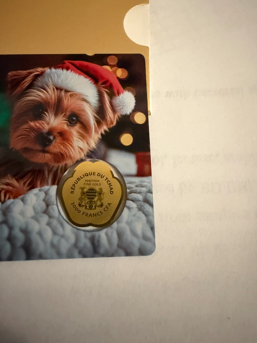 1/1000 oz 999 Fine Gold Coin - photo 3