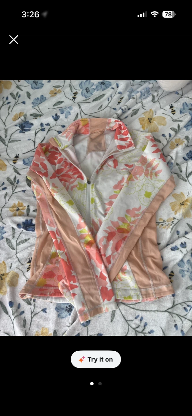 Lululemon Floral Zip-Up Jacket - photo 2
