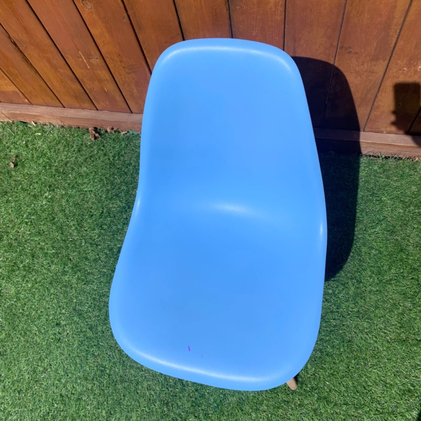 Blue Accent Chair Modern Chair Wood Legs Seat Furniture - photo 4