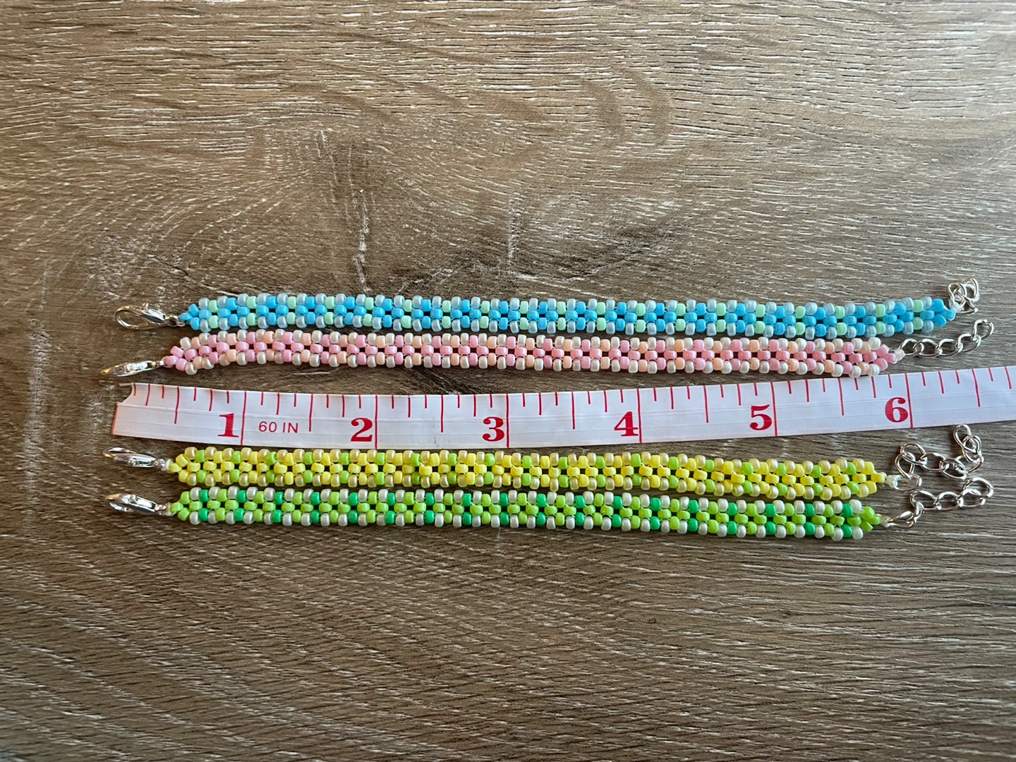Handmade beadwork bracelets
