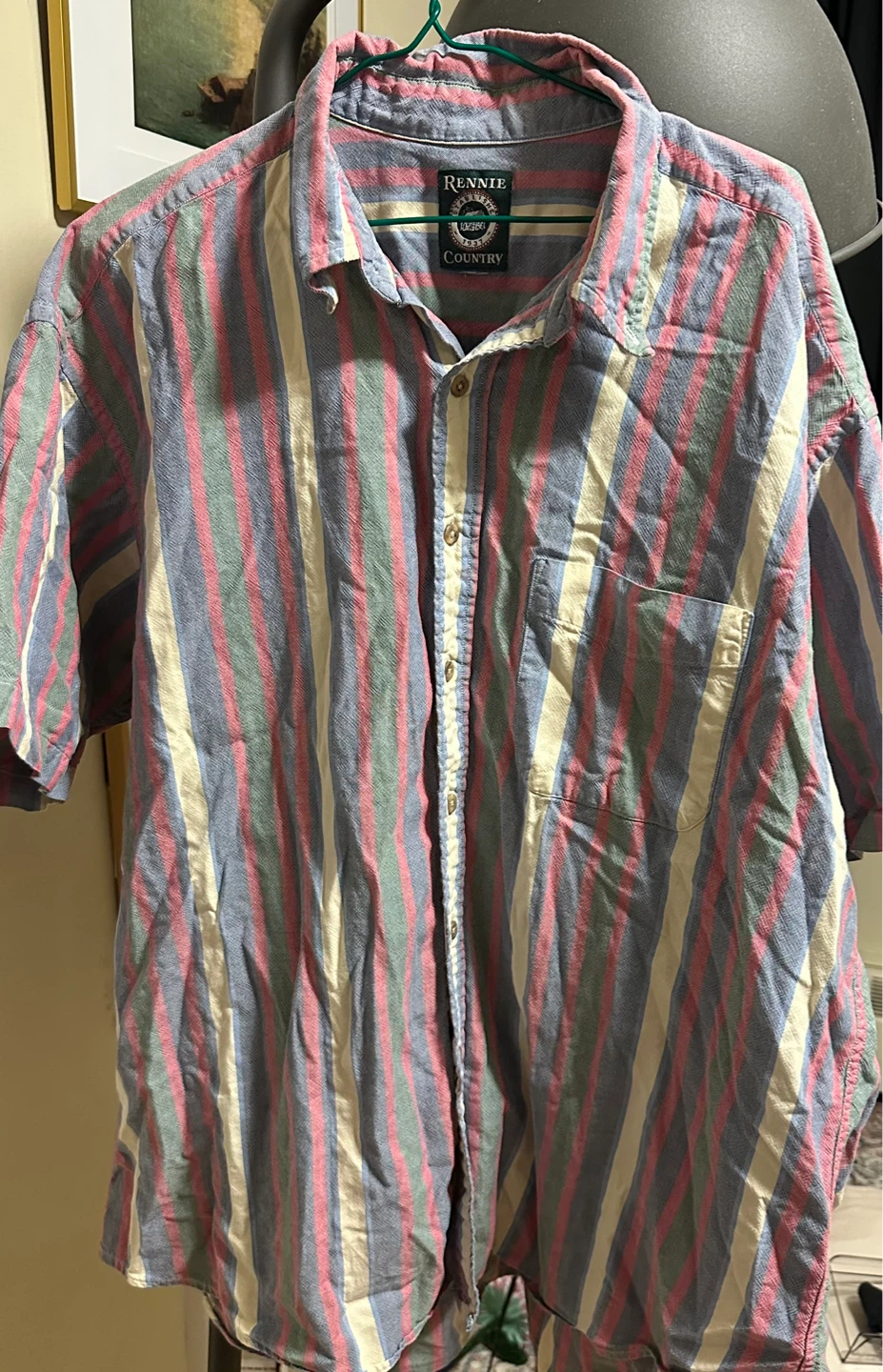 Retro Rennie Country Striped Shirt (Ad Up = Available)