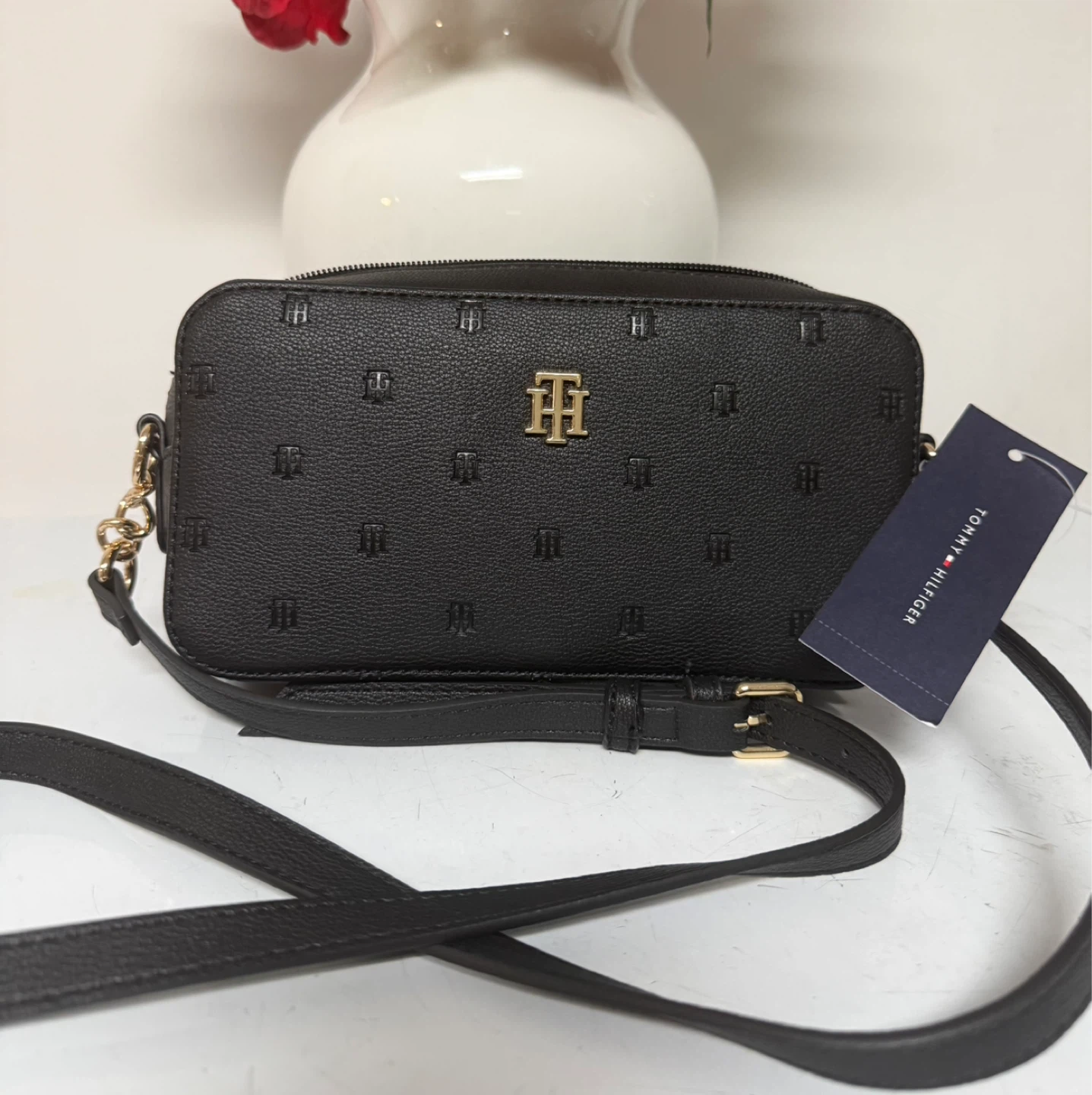 Tommy Hilfiger Black Camera Bag