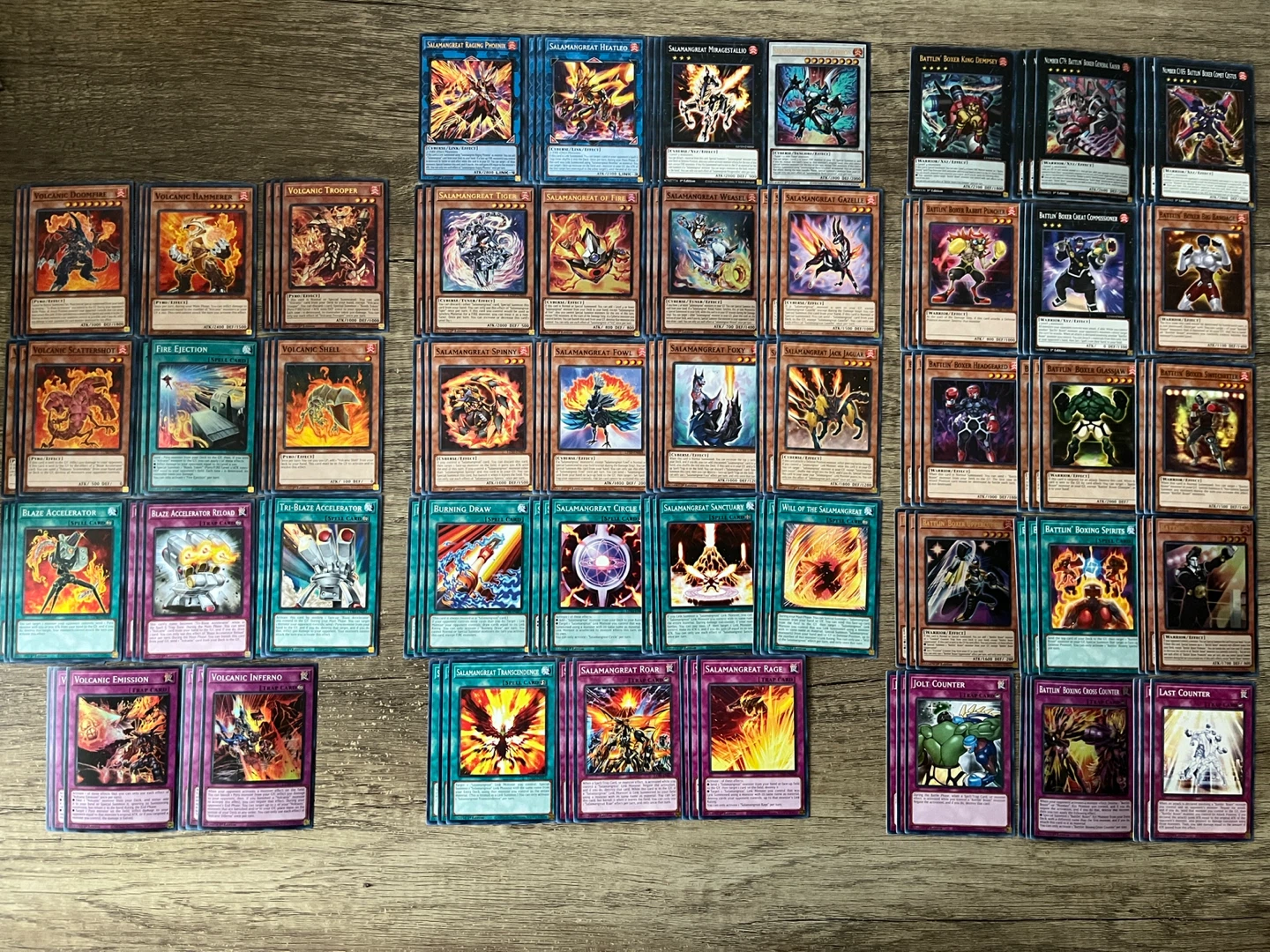 Yugioh - Salamangreat, Volcanic, Battlin Boxer Decks