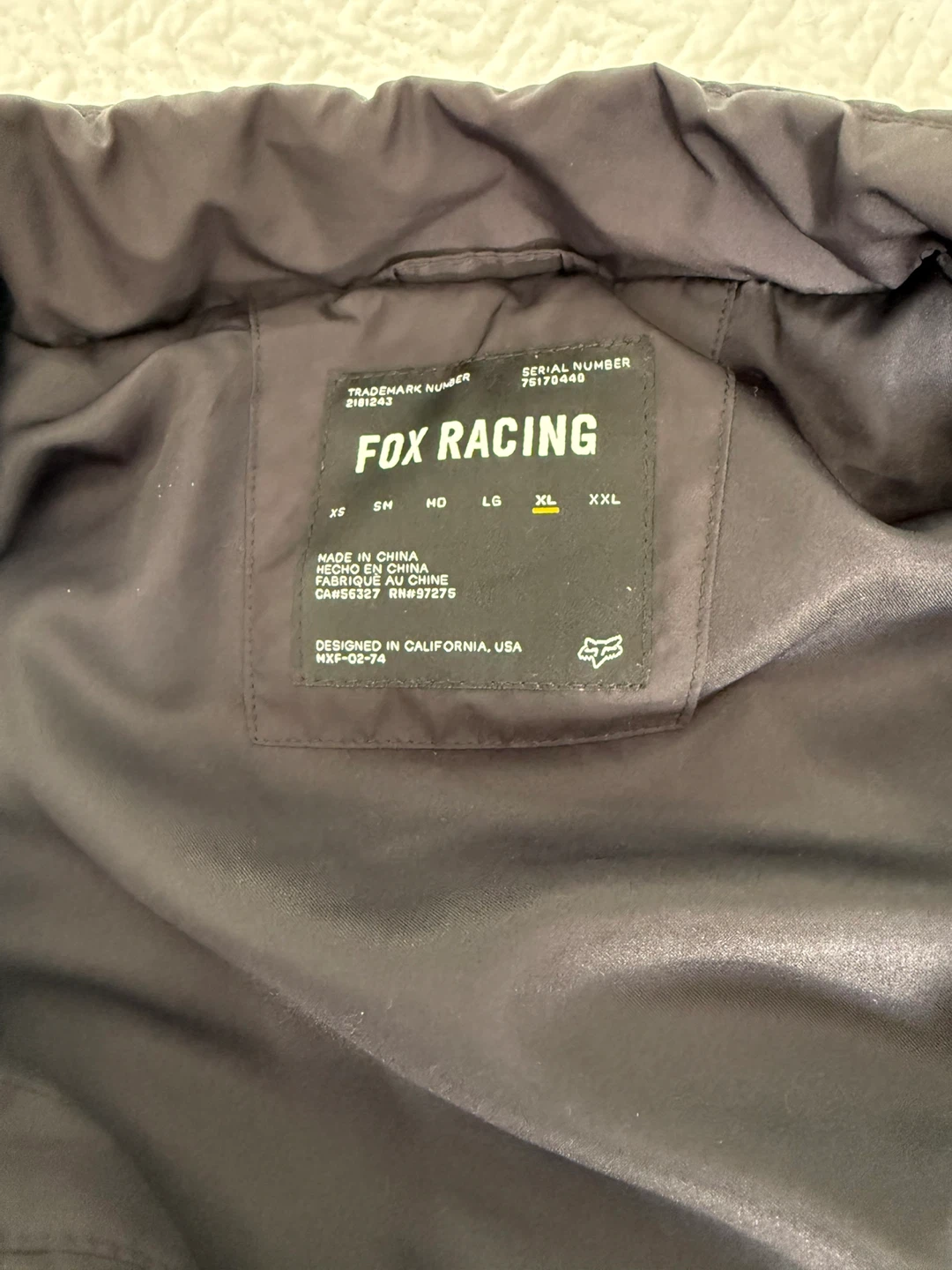 Fox Racing Puffer Jacket - XL - photo 2