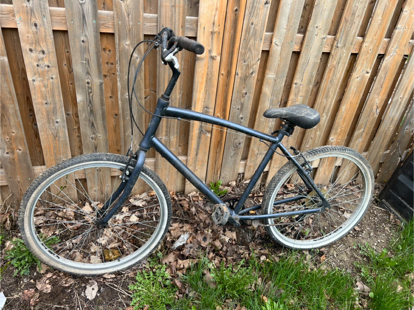 Dark Blue Cruiser Bicycle
