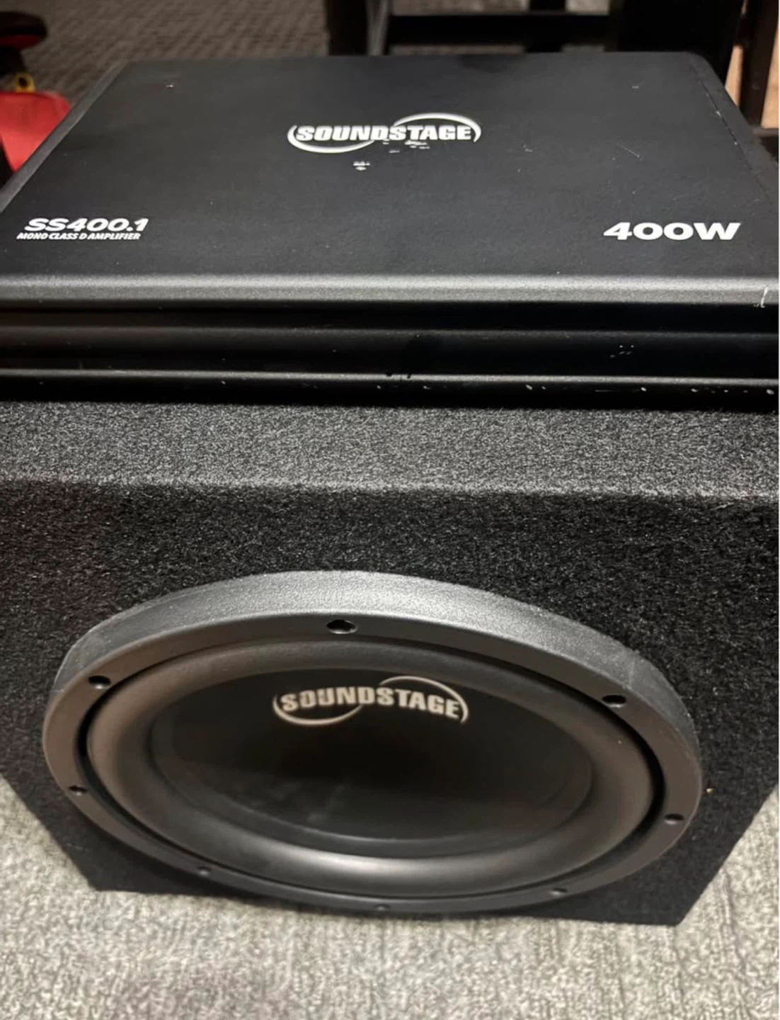 Soundstage SS400.1 Mono Class D Amplifier Subwoofer Combo - photo 3