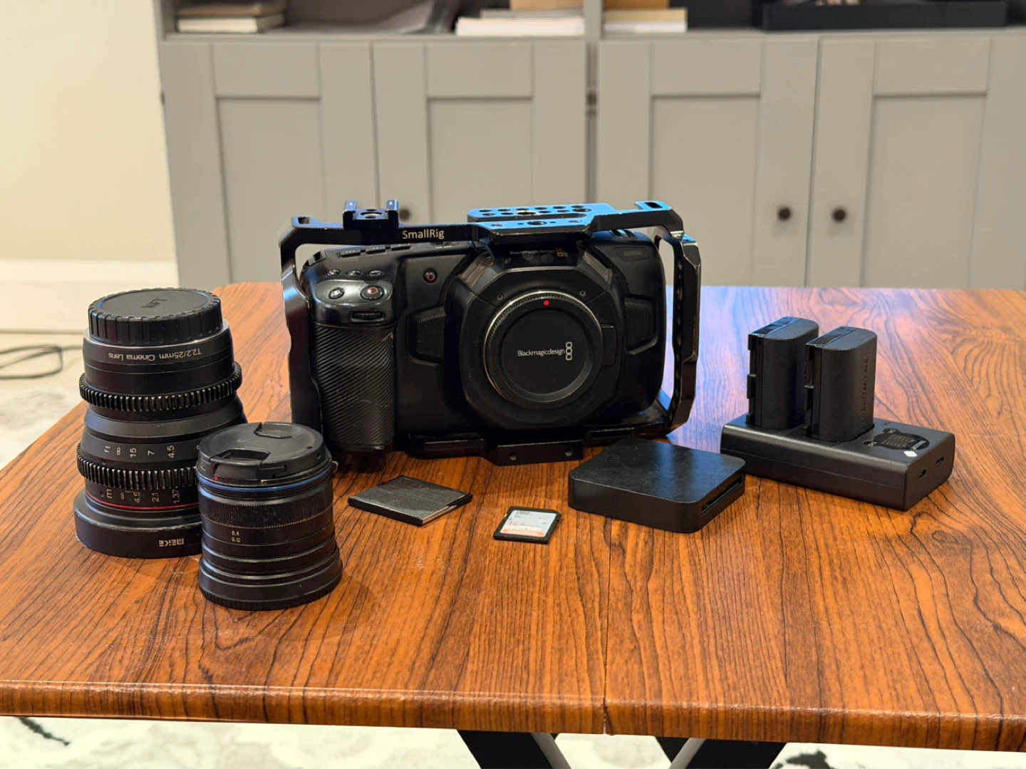 Blackmagic Design Pocket Cinema Camera 4K with SmallRig Cage
