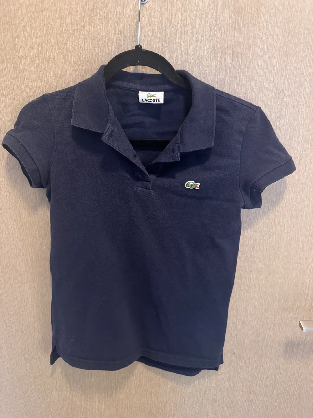 Lacoste Navy Blue Polo Shirt Size 36