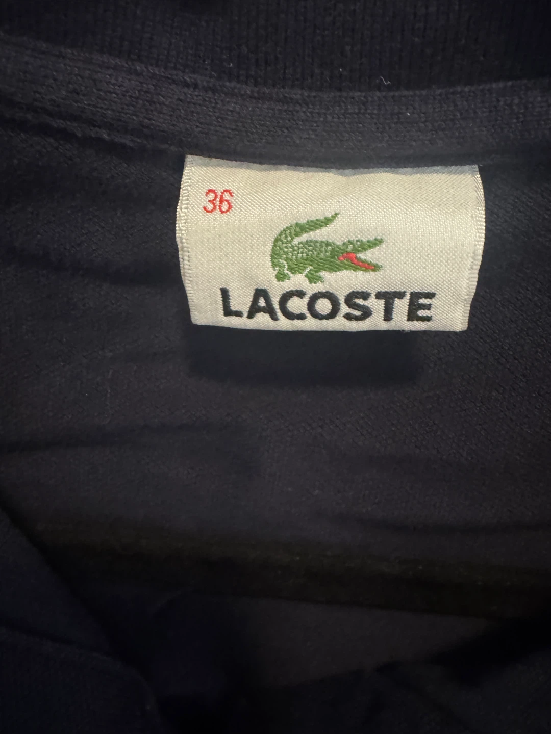 Lacoste Navy Blue Polo Shirt Size 36 - photo 2