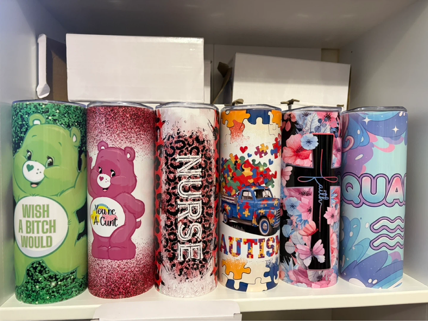 Tumbler Cups with Various Designs