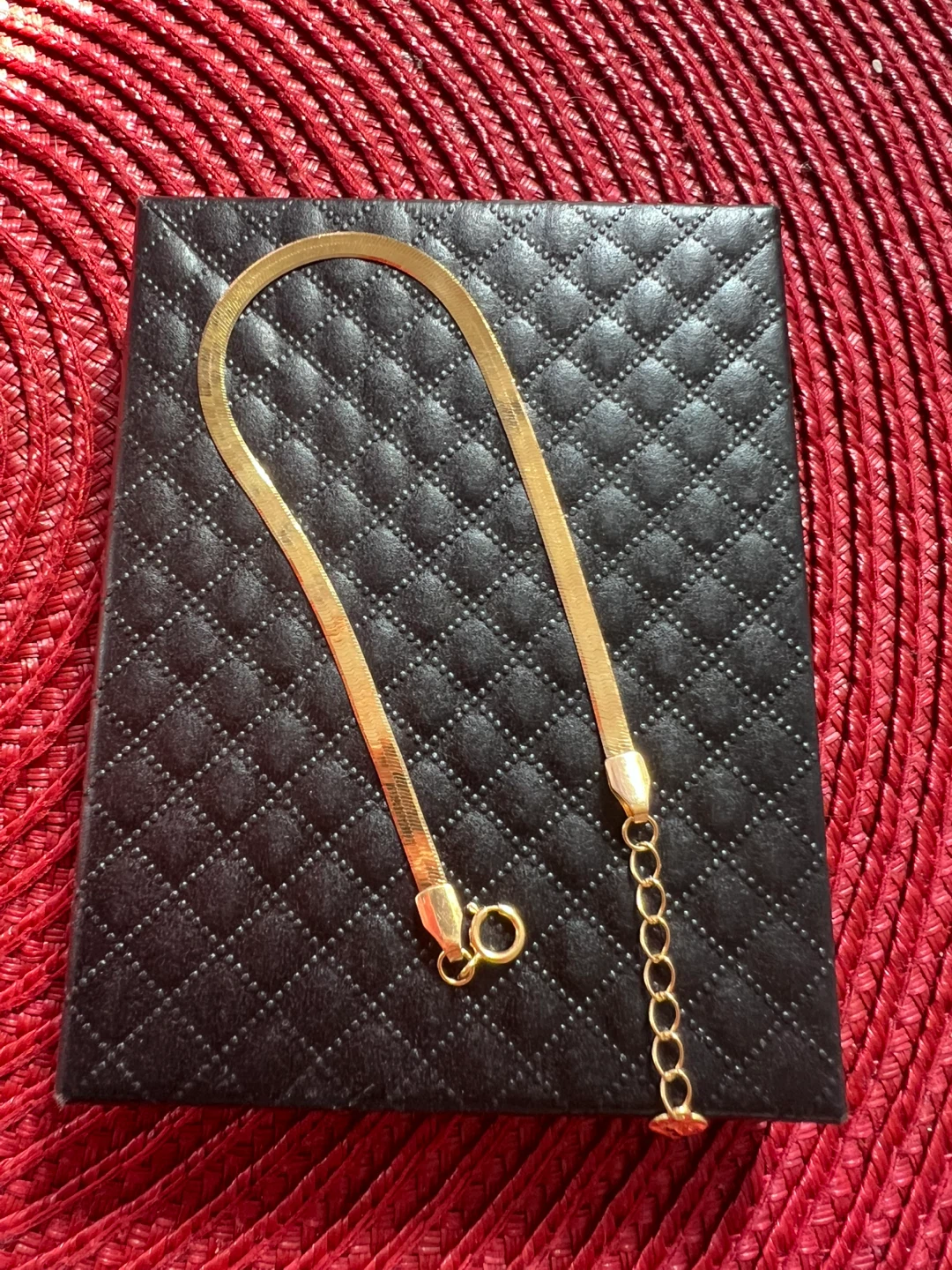 18k Saudi gold flat  bracelet 🌱