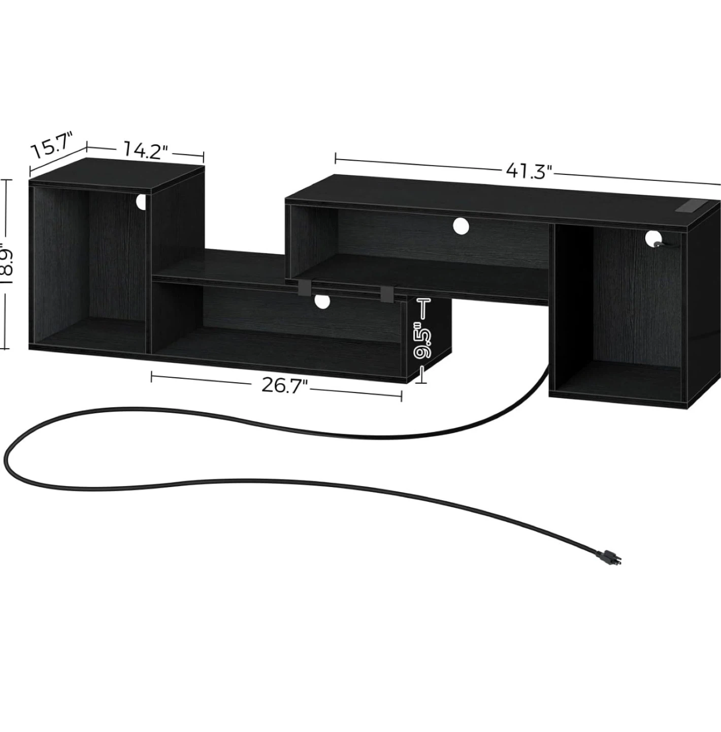 Modern TV Stand with LED Lights - photo 2