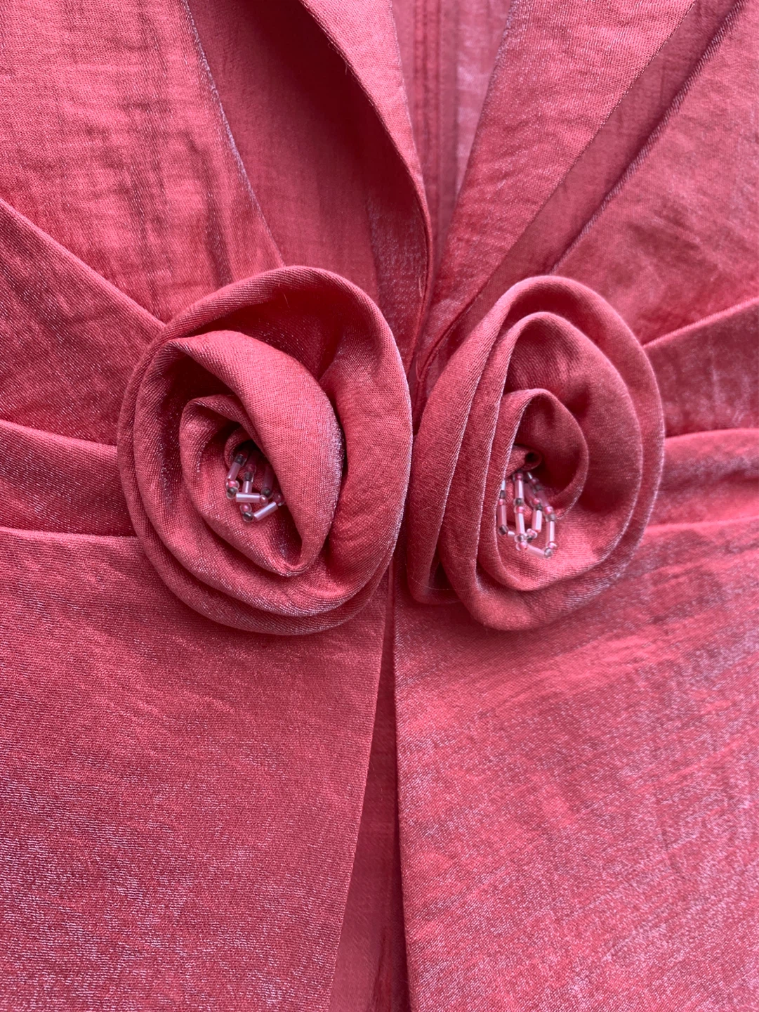 Gina Bacconi Coral Rose Embellished Blazer - Size 14 UK - photo 3