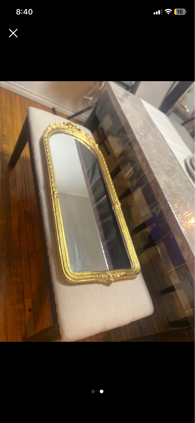 Gold Arched Mirror - photo 2